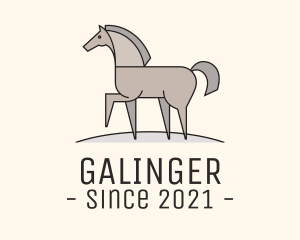 Prancing Equestrian Horse logo design