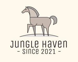 Prancing Equestrian Horse logo design