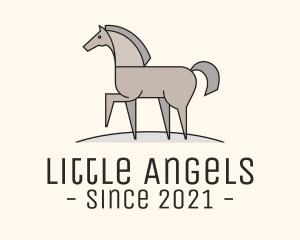 Prancing Equestrian Horse logo design