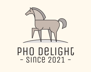 Prancing Equestrian Horse logo design