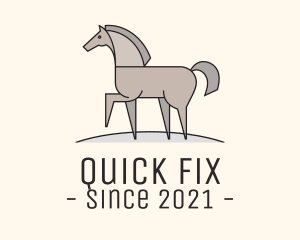 Prancing Equestrian Horse logo design