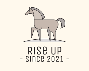 Prancing Equestrian Horse logo design