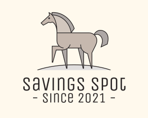 Prancing Equestrian Horse logo design