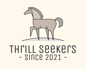 Prancing Equestrian Horse logo design