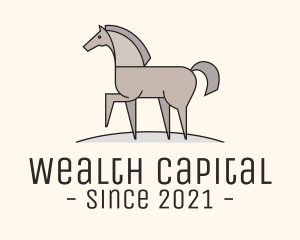 Capital - Prancing Equestrian Horse logo design