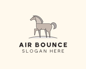 Prancing Equestrian Horse logo design