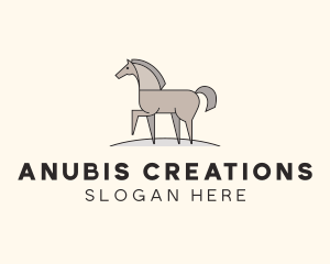 Prancing Equestrian Horse logo design