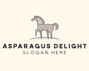 Prancing Equestrian Horse logo design