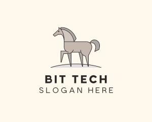 Prancing Equestrian Horse logo design