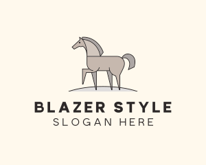 Prancing Equestrian Horse logo design