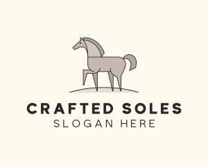 Prancing Equestrian Horse logo design