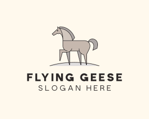 Prancing Equestrian Horse logo design