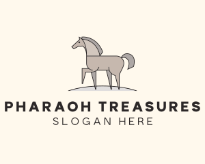 Prancing Equestrian Horse logo design