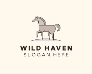 Prancing Equestrian Horse logo design