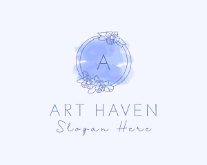 Blue Aesthetician Beauty  logo design