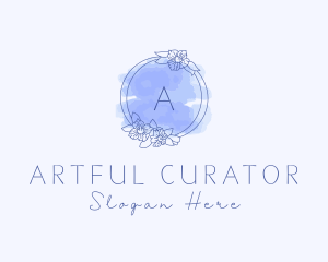 Blue Aesthetician Beauty  logo design