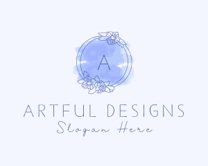 Blue Aesthetician Beauty  logo design