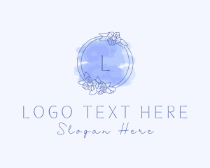 Blue Aesthetician Beauty  Logo