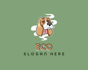 Hound - Pet Dog Smoker logo design