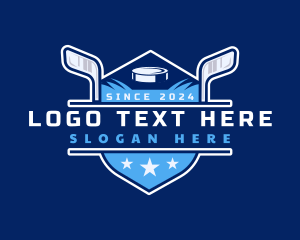 Hockey Stick - Hockey Athletic Team logo design
