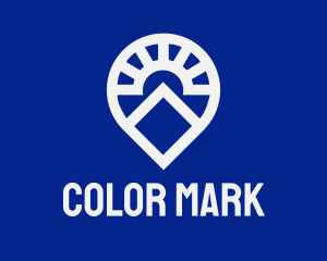 Marker - House Location Pin logo design