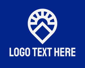 Marker - House Location Pin logo design
