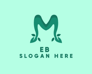 Business - Environmental Leaves Letter M logo design