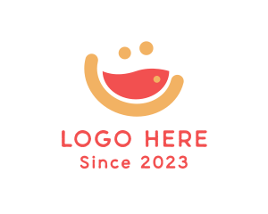 Lunch - Happy Soup Diner logo design