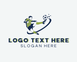 Championship - Soccer Football Player logo design