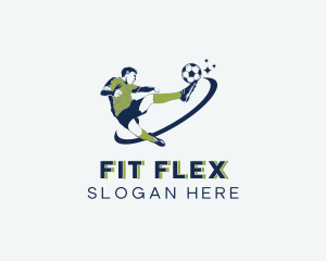 Soccer Football Player logo design