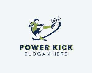 Soccer Football Player logo design