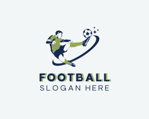 Soccer Football Player logo design