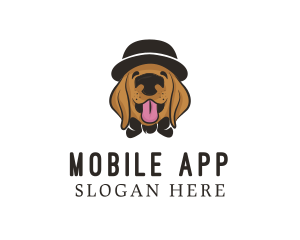 Pet Dog Hat Grooming Logo