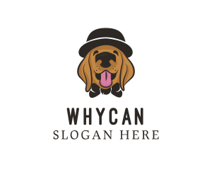 Pet Dog Hat Grooming Logo