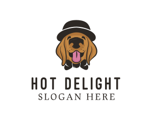 Pet Dog Hat Grooming logo design