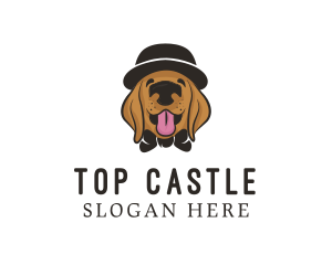 Pet Dog Hat Grooming logo design