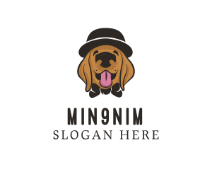 Pet Dog Hat Grooming logo design