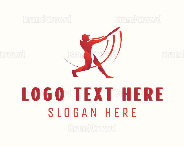 Baseball Sports Athlete Logo