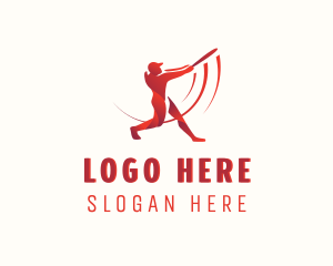 Baseball Sports Athlete Logo