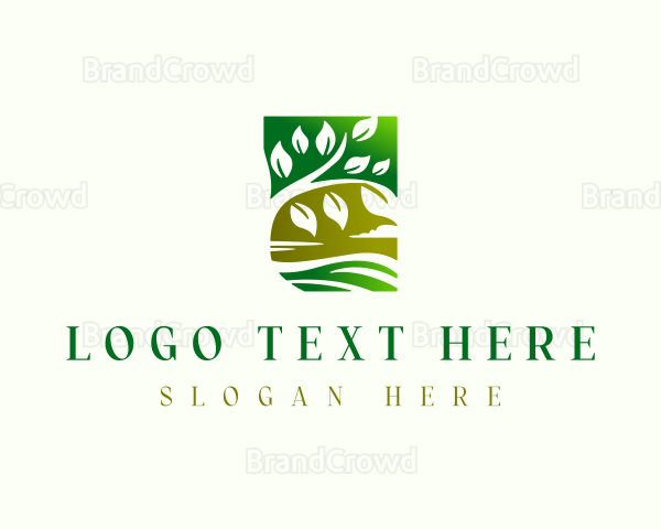 Nature Tree Landscape Logo