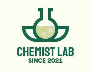 Chemist - Organic Flask Chemistry logo design