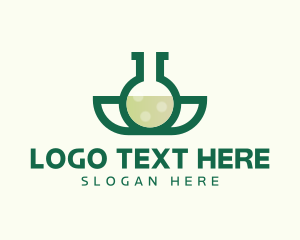 Organic - Organic Flask Chemistry logo design