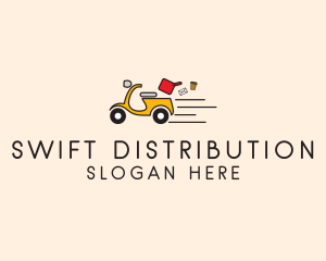 Distribution - Scooter Express Delivery logo design