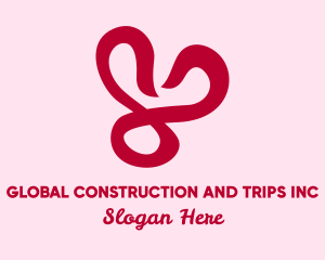Red Heart Loop  Logo
