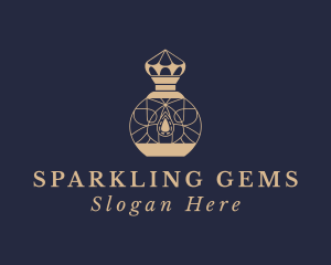 Gemstone Perfume Bottle  logo design