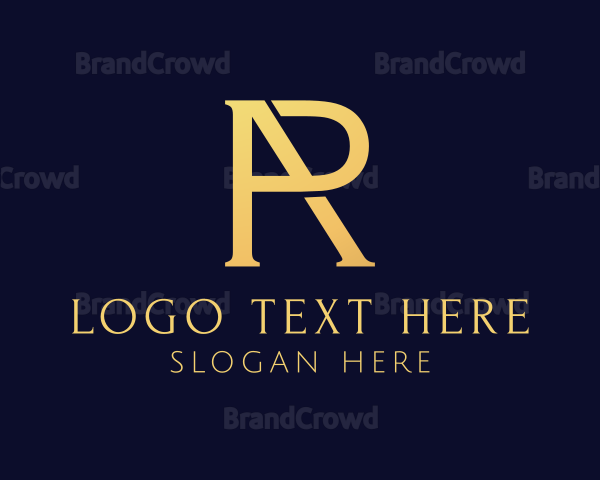 Gold Boutique AR Monogram Logo