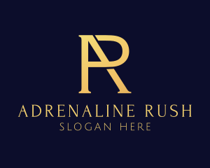 Gold Boutique AR Monogram logo design