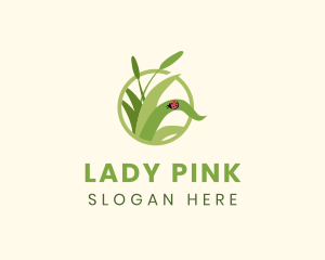 Grass Lady Bug logo design