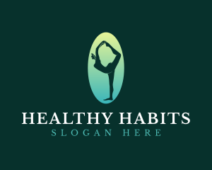 Yoga Fitness Excercise logo design