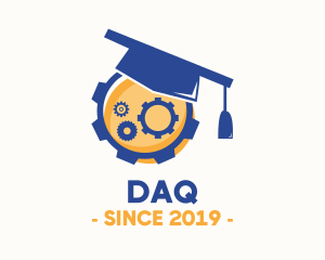 School - Industrial Mechanic Graduation logo design